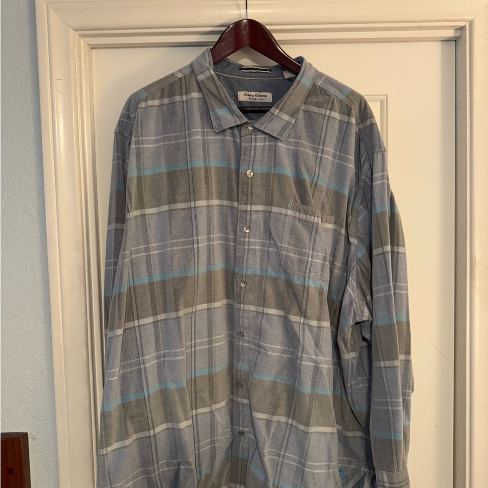 Pendleton Men's Blue and Gray Plaid Shirt